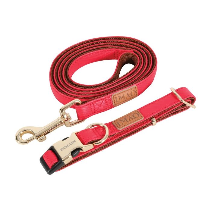 466765RGE Zolux Povodac IMAO Mayfair Crveni 15mm / 1,2m