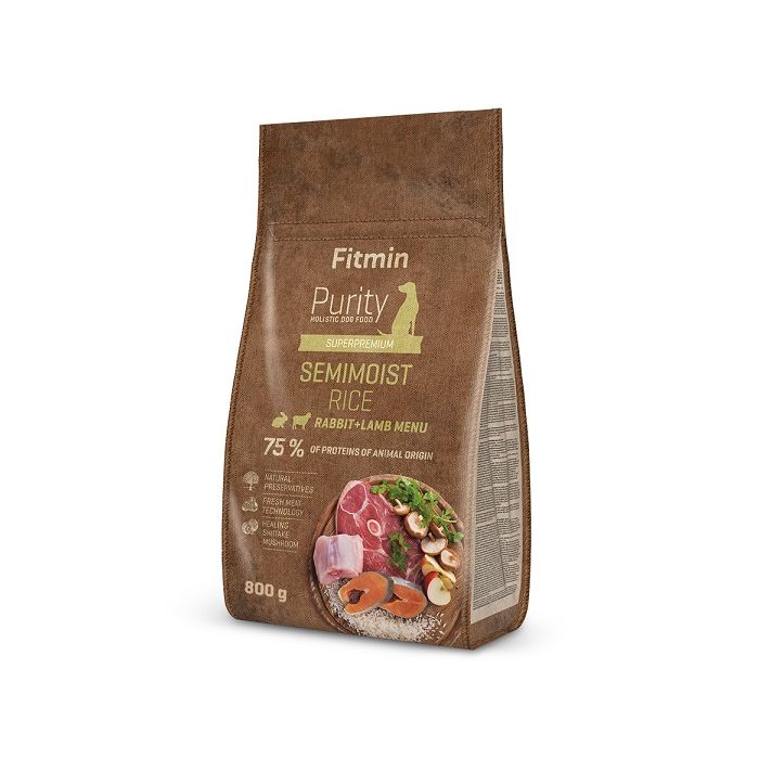 Fitmin Dog Purity Poluvlažna Hrana Zečetina & Jagnjetina sa Pirinčem 800g