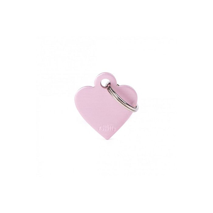 MyFamily Basic Privezak Za Graviranje Malo Pink Srce Aluminijum