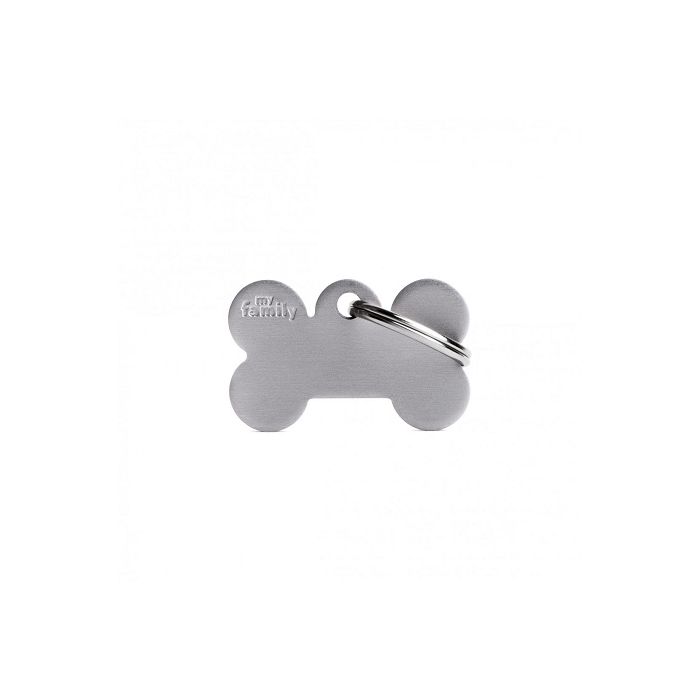 MyFamily Basic Privezak Za Graviranje Mala Siva Koska Aluminijum