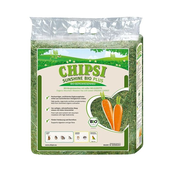 Chipsi Seno Sunshine Bio Plus Šargarepa 600g