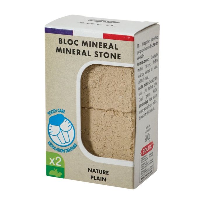 234044 Zolux Eden Mineralni Kamen za Glodare Nature Plain 2x100g