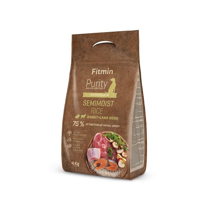 Fitmin Dog Purity Poluvlažna Hrana Zečetina & Jagnjetina sa Pirinčem 4kg