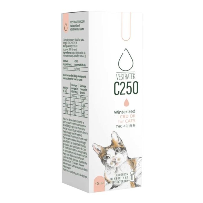 Vestratek CBD Ulje Za Mačke C250 10ml