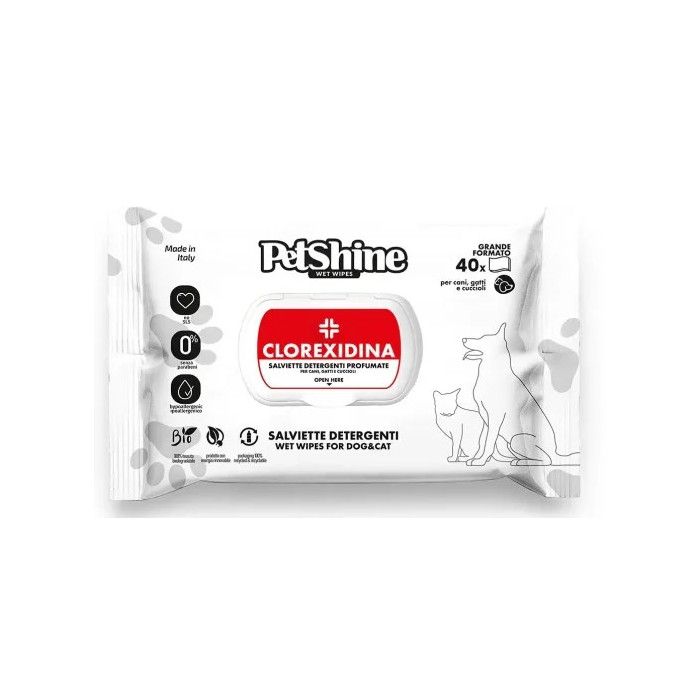 Petshine Clorexidina Vlažne Maramice 40 kom.