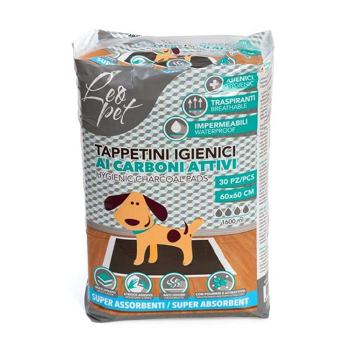 Leopet Prostirka Upijajuća sa Aktivnim Ugljem 60x60cm / 30 kom.