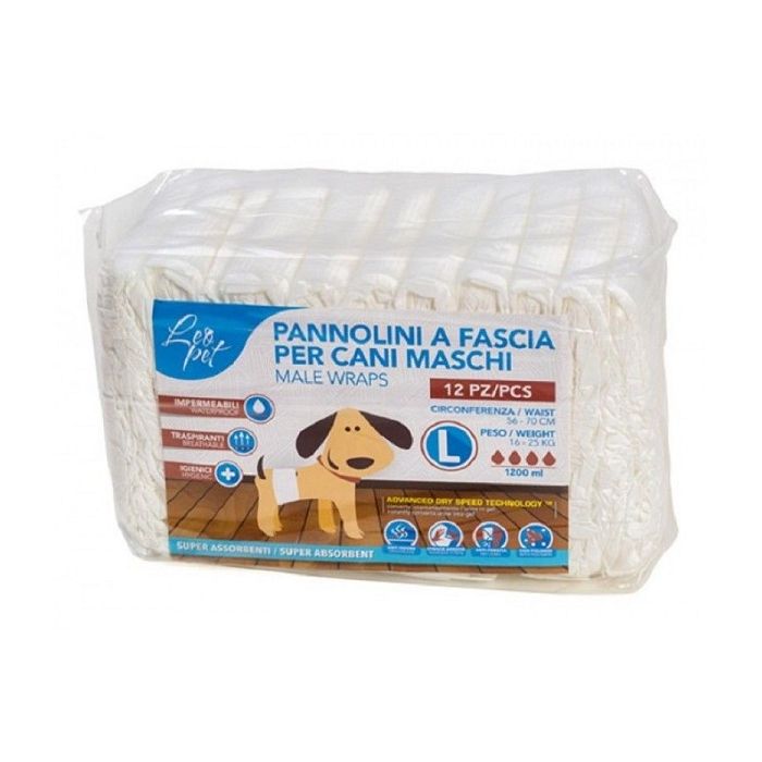 Leopet Pelene za Mužjake L 56-70cm / 16-25kg / 12 kom.
