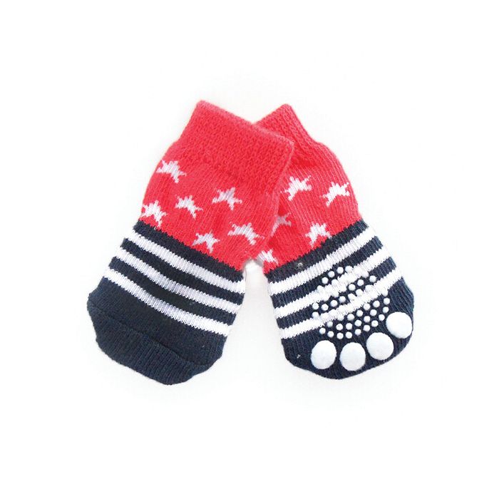 Leopet Čarape za Pse Zvezde & Pruge S 3x7,5cm / 4 kom.