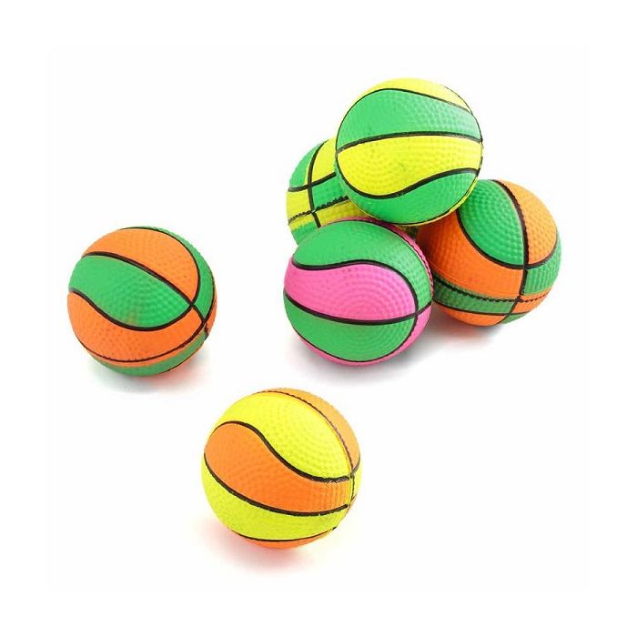 Leopet Neon Košarkaška Loptica Raznobojna 6,5cm / 1 kom.