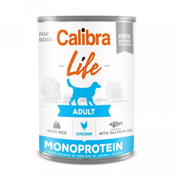 Calibra Dog Life Adult Piletina sa Pirinčem Konzerva 400g