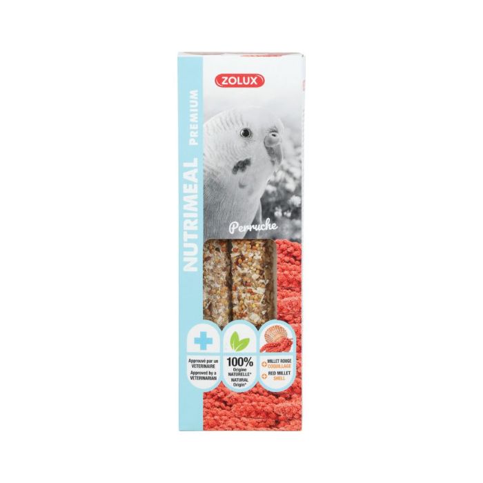 137128 Zolux Nutrimeal Štapići Sa Crvenim Prosom Za Papagaje 110g