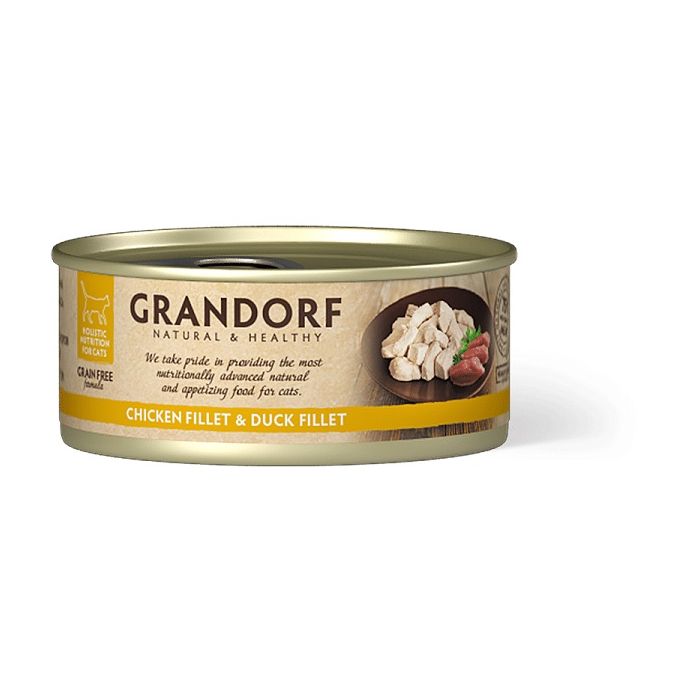 Grandorf Cat Grain Free Konzerva Pileće Grudi & File Pačetine 70g