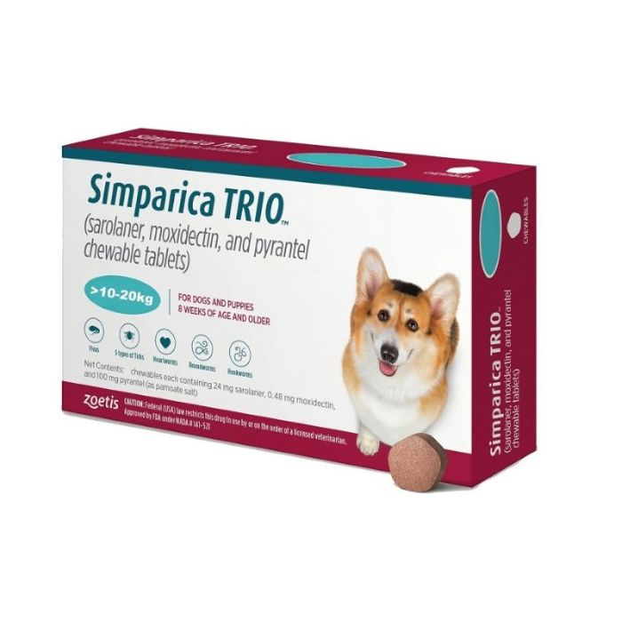 Simparica Trio 10-20kg / 1kom.