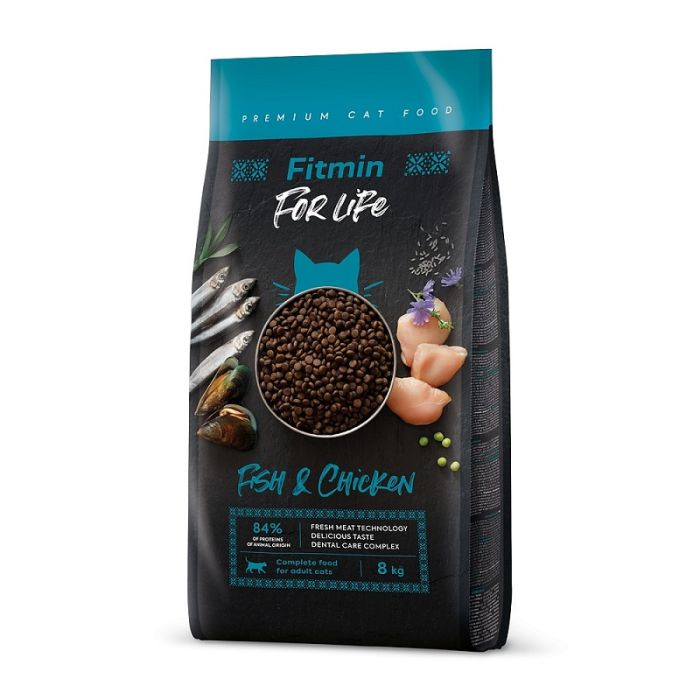Fitmin Cat For Life Adult Riba i Piletina 1,8kg