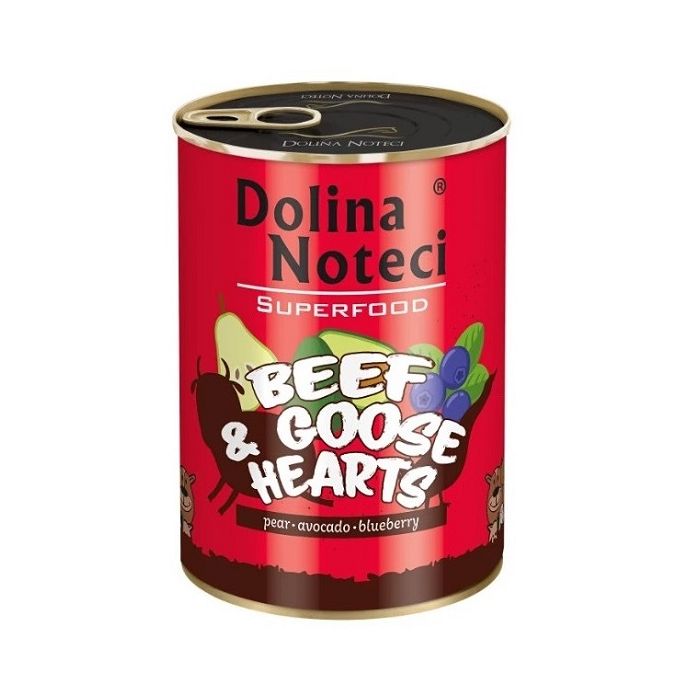 Dolina Noteci Superfood Dog Adult Goveđa i Guščija Srca 400g