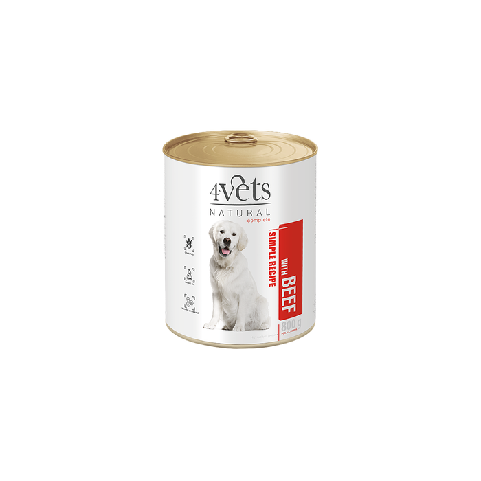 4Vets Natural Complete Dog Govedina 800g