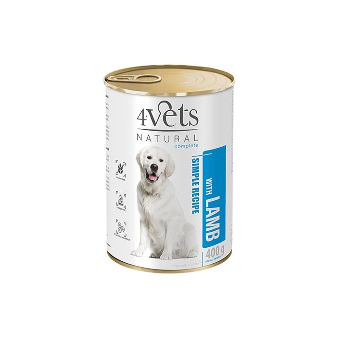 4Vets Natural Complete Dog Jagnjetina 400g