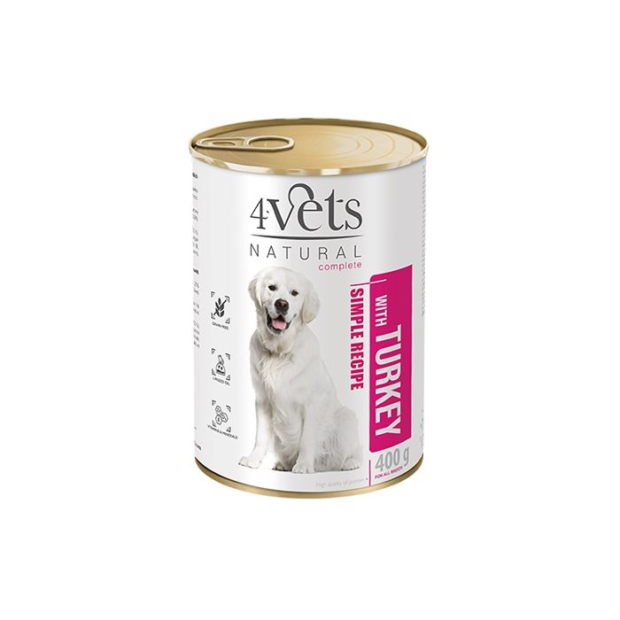 4Vets Natural Complete Dog Ćuretina 400g