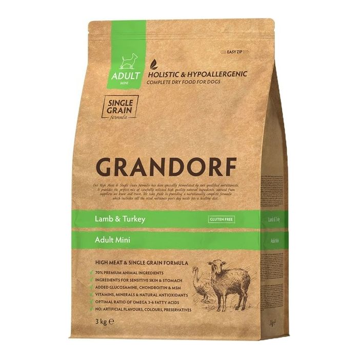Grandorf Dog Adult Mini Jagnjetina & Ćuretina 3kg
