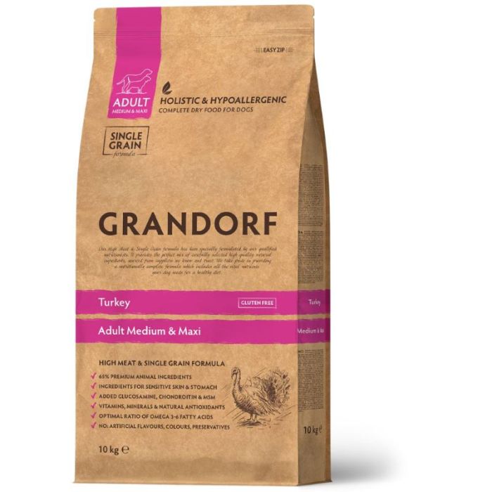 Grandorf Dog Adult Medium & Maxi Breed Ćuretina 10kg