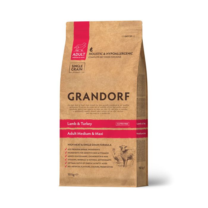 Grandorf Dog Adult Medium & Maxi Jagnjetina & Ćuretina 10kg