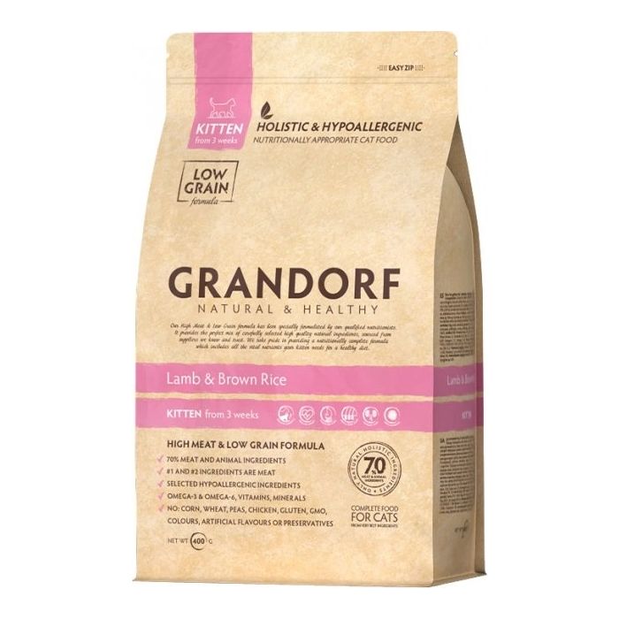 Grandorf Cat Kitten Jagnjetina & Ćuretina 400g