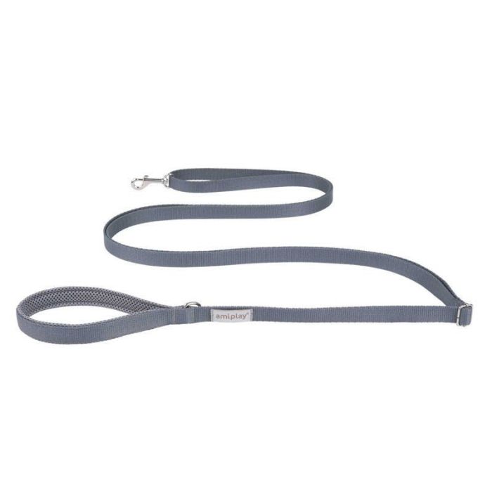 Amiplay Samba Podesivi Povodac Easy Fix XL Sivi 160-300cm x 2,5cm