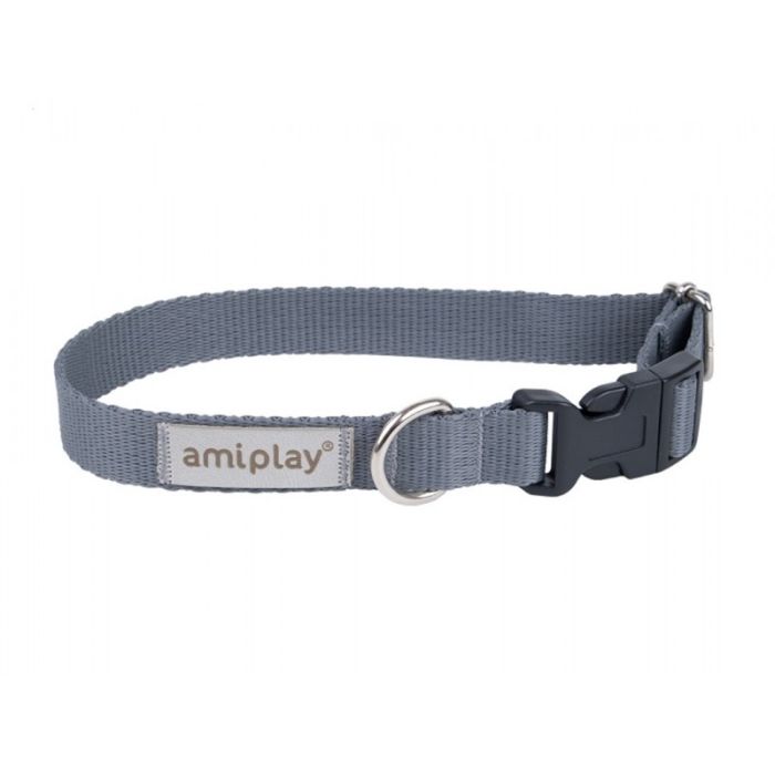 Amiplay Samba Ogrlica S Siva 20-35cm x 1,5cm