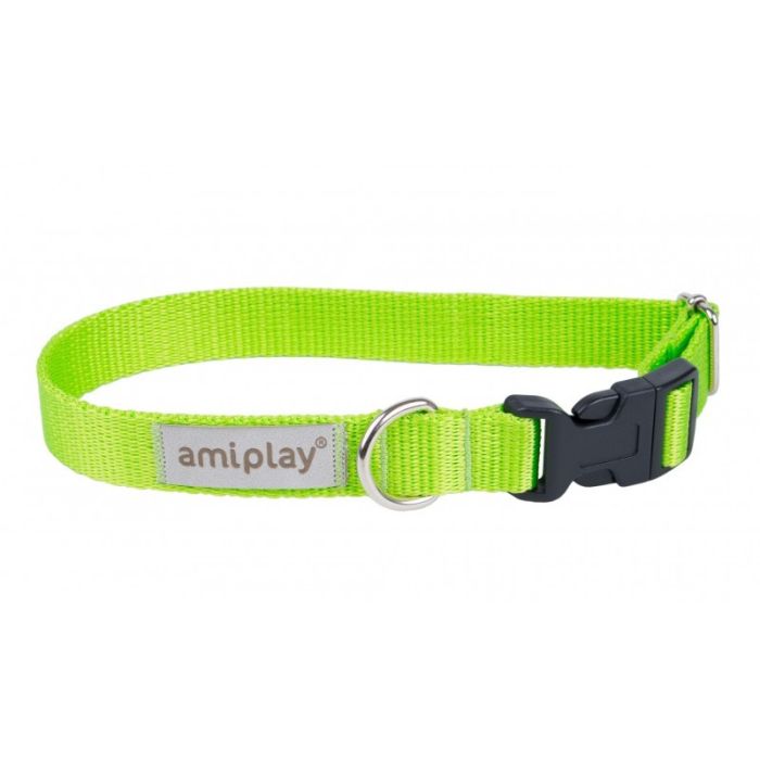 Amiplay Samba Ogrlica S Zelena 20-35cm x 1,5cm