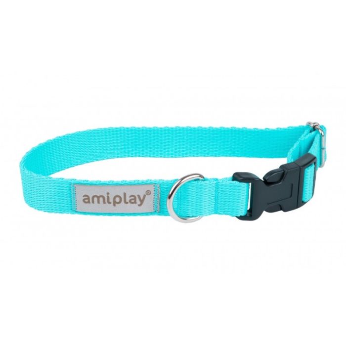 Amiplay Samba Ogrlica M Tirkiz 25-40cm x 2cm