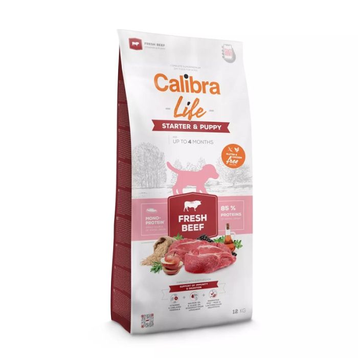 Calibra Dog Life Starter & Puppy Fresh Beef 12kg