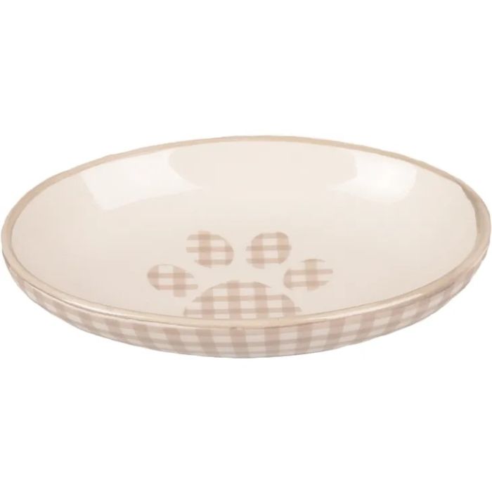 Flamingo Keramička Okrugla Činija Mylo Bež - Bela 90ml / 13cm