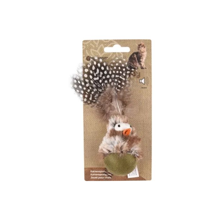 Flamingo Igračka za Mace Natura Delight Ptica sa Zvukom 11cm