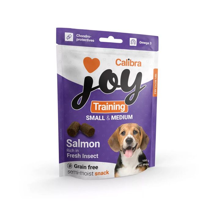 Calibra Joy Dog Poluvlažne Poslastice Training Small & Medium Losos i Insekti 150g