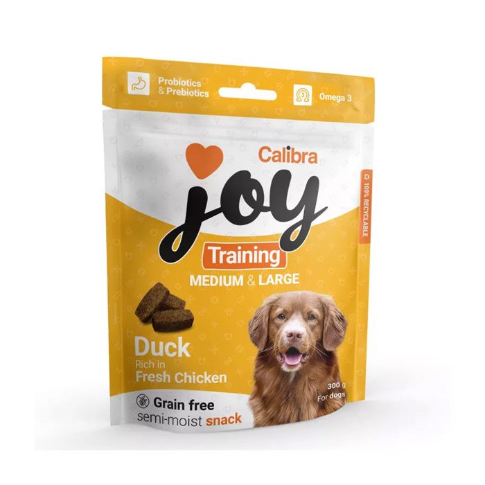 Calibra Joy Dog Poluvlažne Poslastice Training Medium & Large Pačetina i Piletina 300g