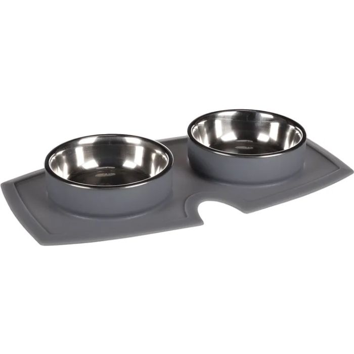 Flamingo Činije sa Silikonskom Podlogom Spilla 2x210ml / 11,4cm / 32x17x3,5