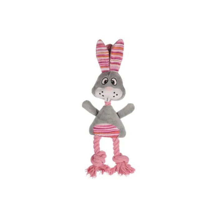 Flamingo Plišana Igračka sa Konopcem Pieno Zec Sivi 42cm