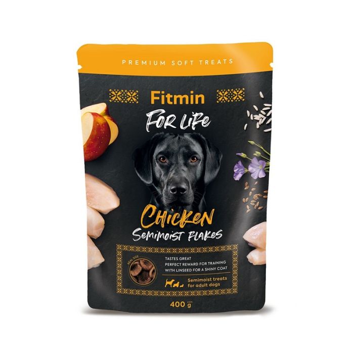 Fitmin Dog For Life Poluvlažne Poslastice Pileći Komadići 400g