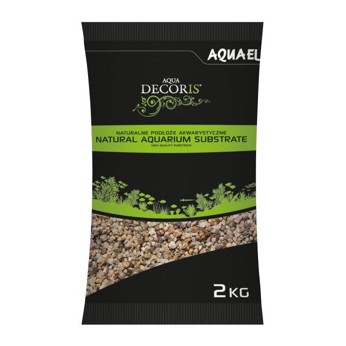 Aquael Aqua Decoris Raznobojni Šljunak za Akvarijum Natural 1,4-2mm / 2kg