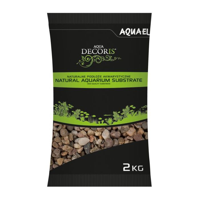 Aquael Aqua Decoris Raznobojni Šljunak za Akvarijum Natural 5-10mm / 2kg