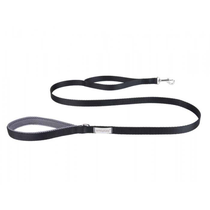 Amiplay Samba Povodac S Crni 150cm x 1,5cm