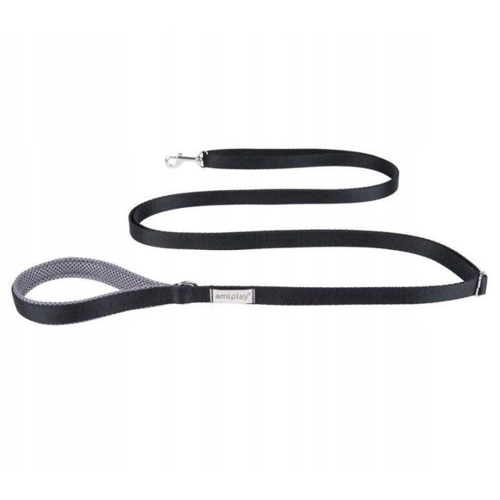 Amiplay Easy Fix Samba Povodac L Crni 160-300cm x 2,5cm