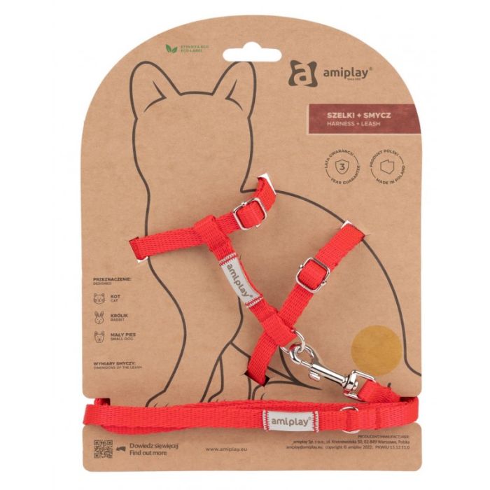 Amiplay Samba Cat Am i Povodac Za Mačke S Crveni