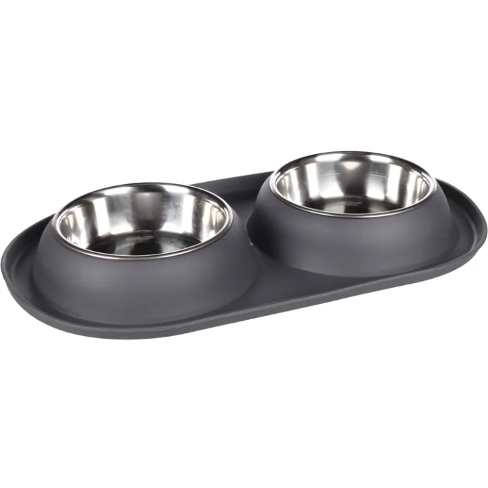 Flamingo Činija Duo Grafa Tamno Siva O14,5cm 2 x 500ml