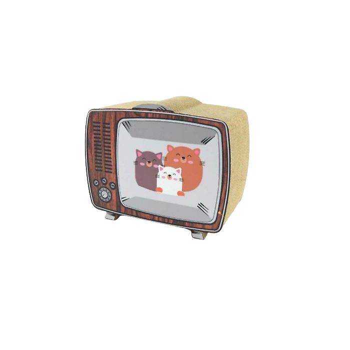 Leopet Kartonska Grebalica / Kućica TV Color 43x23x35cm