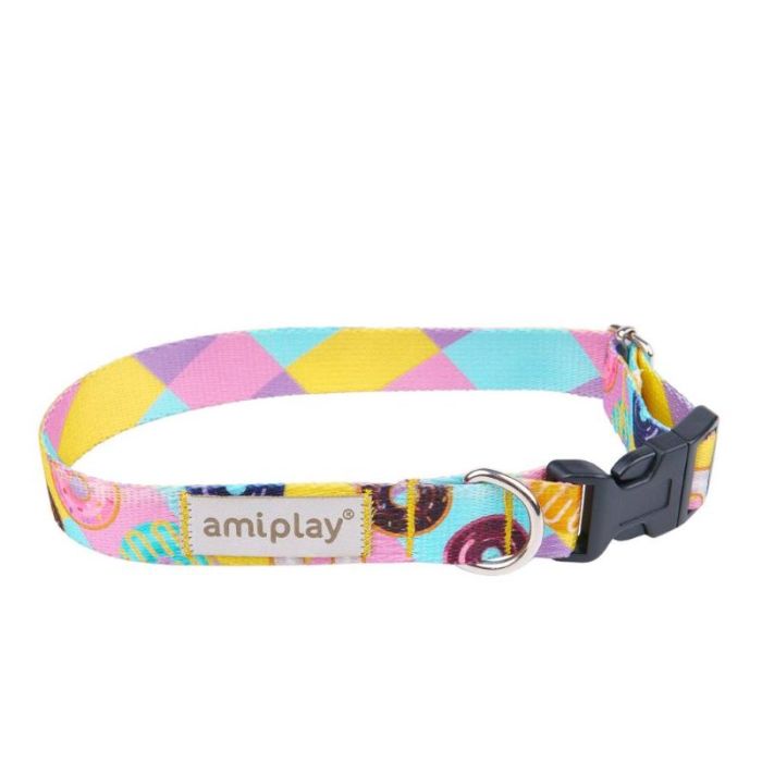 Amiplay Be Happy Podesiva Ogrlica Za Pse L Krofna 35-50cm x 2,5cm