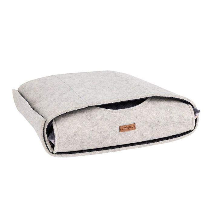 Amiplay Hygge Kućica za Mačke Quick Press 2u1 Bež 38x38x36cm