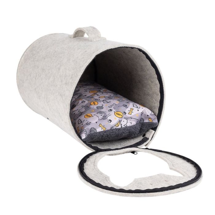 Amiplay Hygge Kućica za Mačke Quick Press 2u1 Bež 31x46x31cm