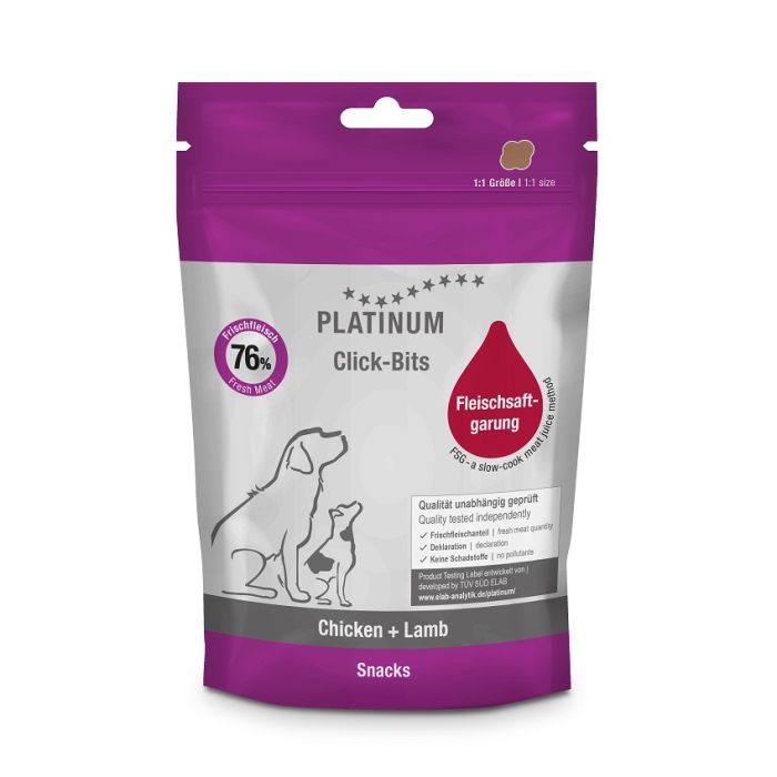 Platinum Click-bits Chicken & Lamb 150g