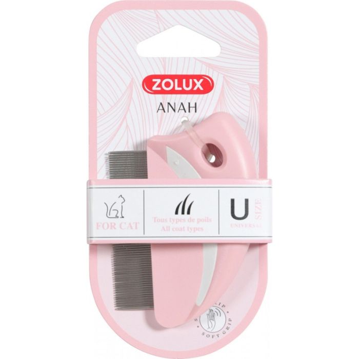 550013 Zolux Anah Zaobljeni Češalj za Uklanjanje Buva za Mačke 8,5cm